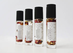 Essential Oil Natural Perfume Roll-on: Packaged in individual boxes / Rosemary Citrus Clove