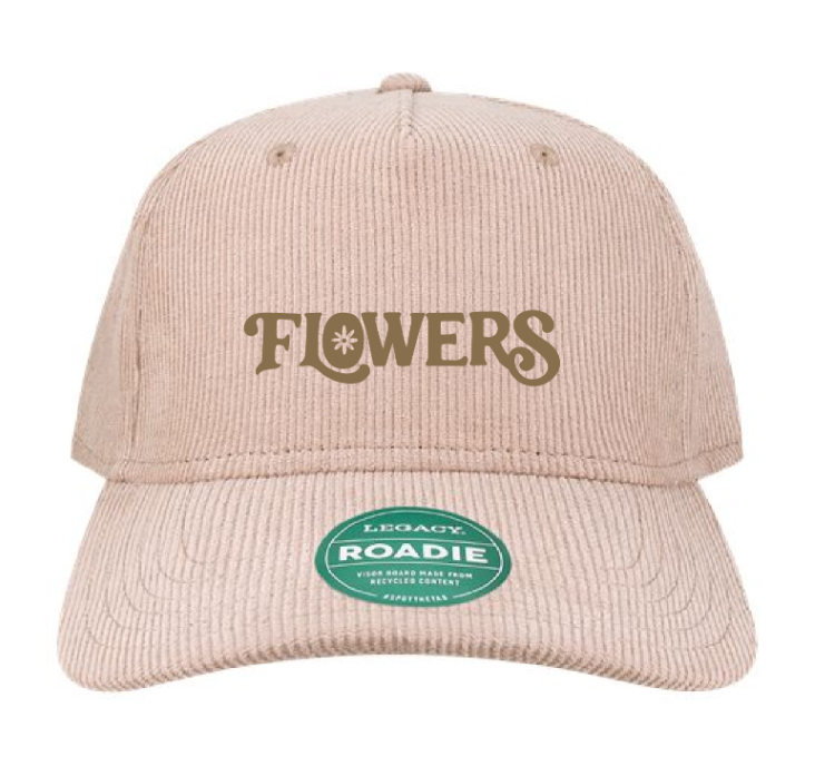 'Flowers' Corduroy Hat